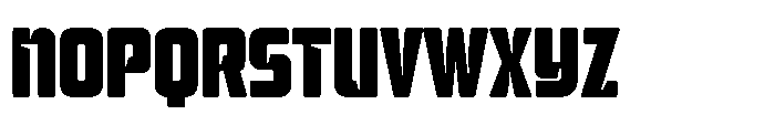 Mysteron Notched Heavy Font UPPERCASE