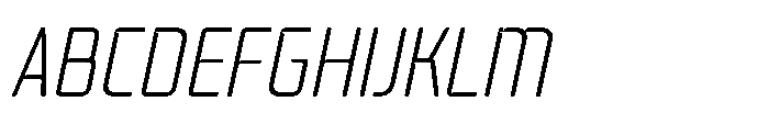 Mysteron Notched Light Italic Font UPPERCASE