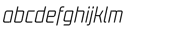 Mysteron Notched Light Italic FONT