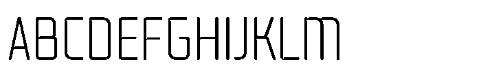 Mysteron Notched Light Font UPPERCASE