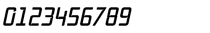 Mysteron Notched Medium Italic Font OTHER CHARS
