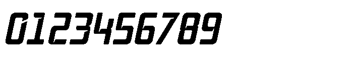 Mysteron Notched Semi Bold Italic Font OTHER CHARS