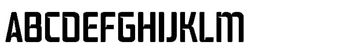 Mysteron Notched Semi Bold Font UPPERCASE