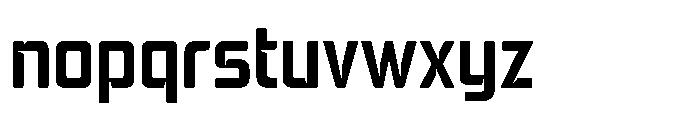 Mysteron Notched Semi Bold Font LOWERCASE