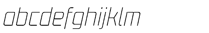 Mysteron Notched Thin Italic FONT