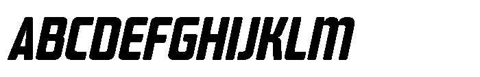 Mysteron Solid Bold Italic Font UPPERCASE
