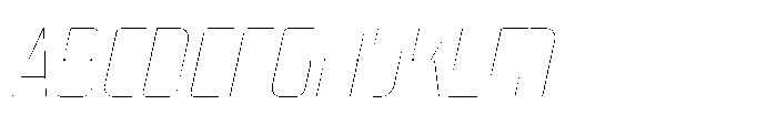 Mysteron Solid Hairline Italic Font UPPERCASE