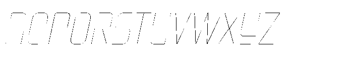 Mysteron Solid Hairline Italic Font UPPERCASE