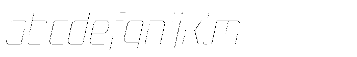 Mysteron Solid Hairline Italic FONT