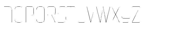 Mysteron Solid Hairline Font UPPERCASE
