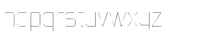 Mysteron Solid Hairline Font LOWERCASE