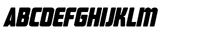 Mysteron Solid Heavy Italic Font UPPERCASE