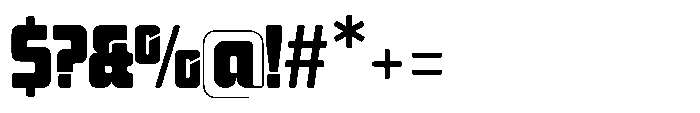 Mysteron Solid Heavy Font OTHER CHARS