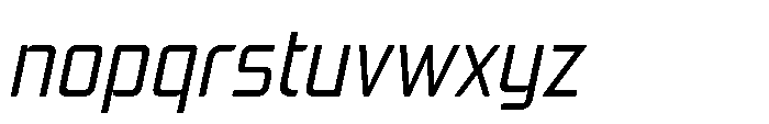 Mysteron Solid Italic Font LOWERCASE