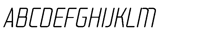 Mysteron Solid Light Italic Font UPPERCASE