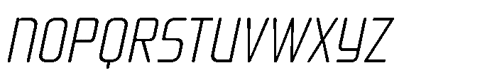 Mysteron Solid Light Italic Font UPPERCASE