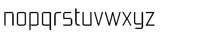 Mysteron Solid Light Font LOWERCASE