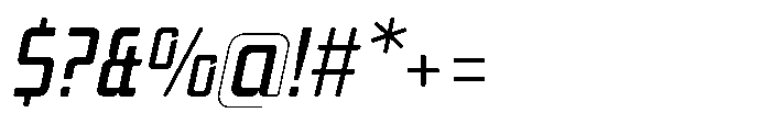 Mysteron Solid Medium Italic Font OTHER CHARS