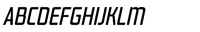 Mysteron Solid Medium Italic Font UPPERCASE