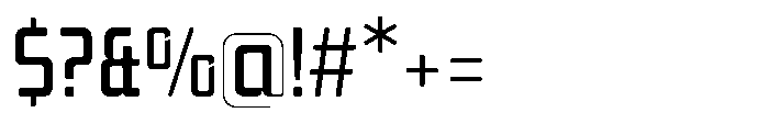 Mysteron Solid Medium Font OTHER CHARS