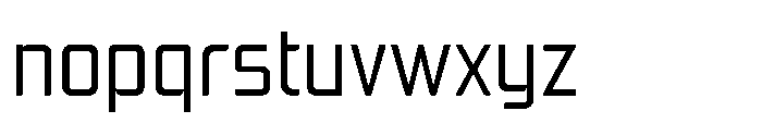 Mysteron Solid Regular Font LOWERCASE