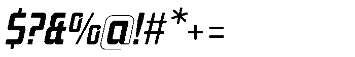 Mysteron Solid Semil Bold Italic Font OTHER CHARS