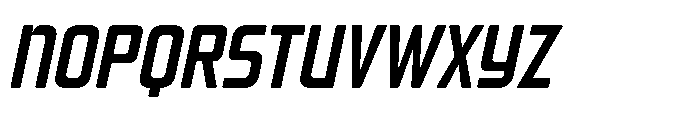 Mysteron Solid Semil Bold Italic Font UPPERCASE