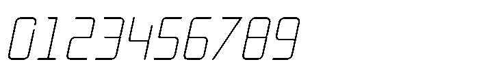 Mysteron Solid Thin Italic Font OTHER CHARS