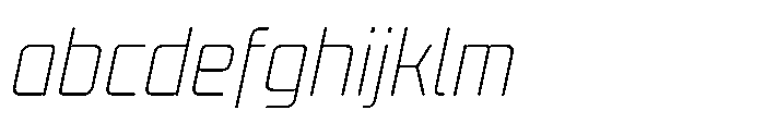 Mysteron Solid Thin Italic FONT