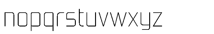 Mysteron Solid Thin Font LOWERCASE
