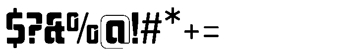 Mysteron Stencil Bold Font OTHER CHARS