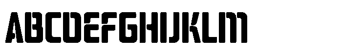Mysteron Stencil Bold Font UPPERCASE