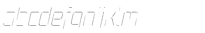 Mysteron Stencil Hairline Italic FONT