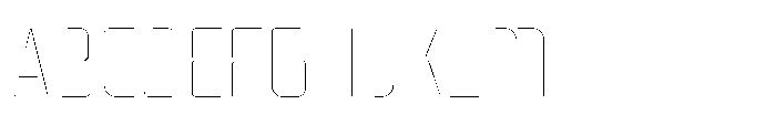 Mysteron Stencil Hairline Font UPPERCASE