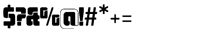 Mysteron Stencil Heavy Font OTHER CHARS