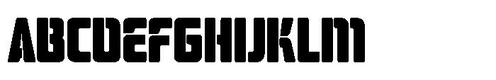 Mysteron Stencil Heavy Font UPPERCASE