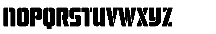 Mysteron Stencil Heavy Font UPPERCASE