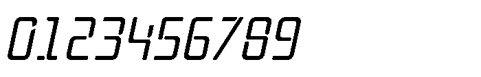 Mysteron Stencil Italic Font OTHER CHARS