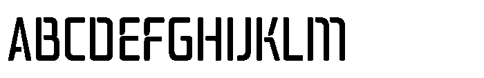 Mysteron Stencil Medium Font UPPERCASE