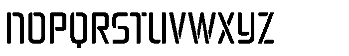 Mysteron Stencil Medium Font UPPERCASE