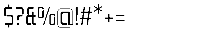 Mysteron Stencil Regular Font OTHER CHARS