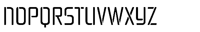 Mysteron Stencil Regular Font UPPERCASE