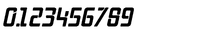 Mysteron Stencil Semi Bold Italic Font OTHER CHARS