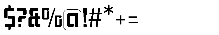 Mysteron Stencil Semi Bold Font OTHER CHARS