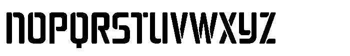 Mysteron Stencil Semi Bold Font UPPERCASE