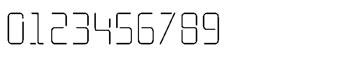 Mysteron Stencil Thin Font OTHER CHARS
