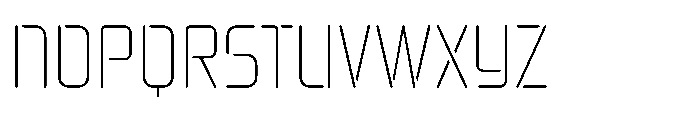 Mysteron Stencil Thin Font UPPERCASE