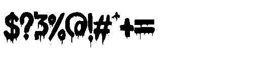 Mystery Blood Italic Mystery Blood Regular Font OTHER CHARS