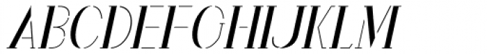 Mystery Stencil Oblique JNL Font LOWERCASE