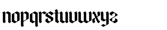 Mystic Venom Regular Font LOWERCASE